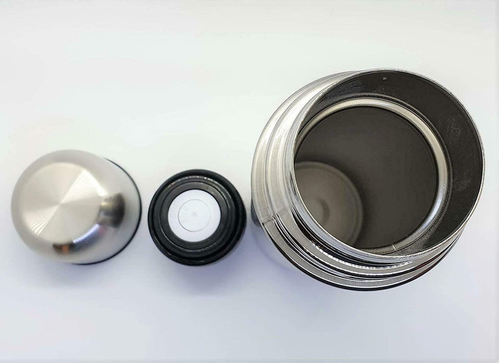 High Grade 18/8 Stainless Steel Vacuum Flask Silver Insulated Thermos
