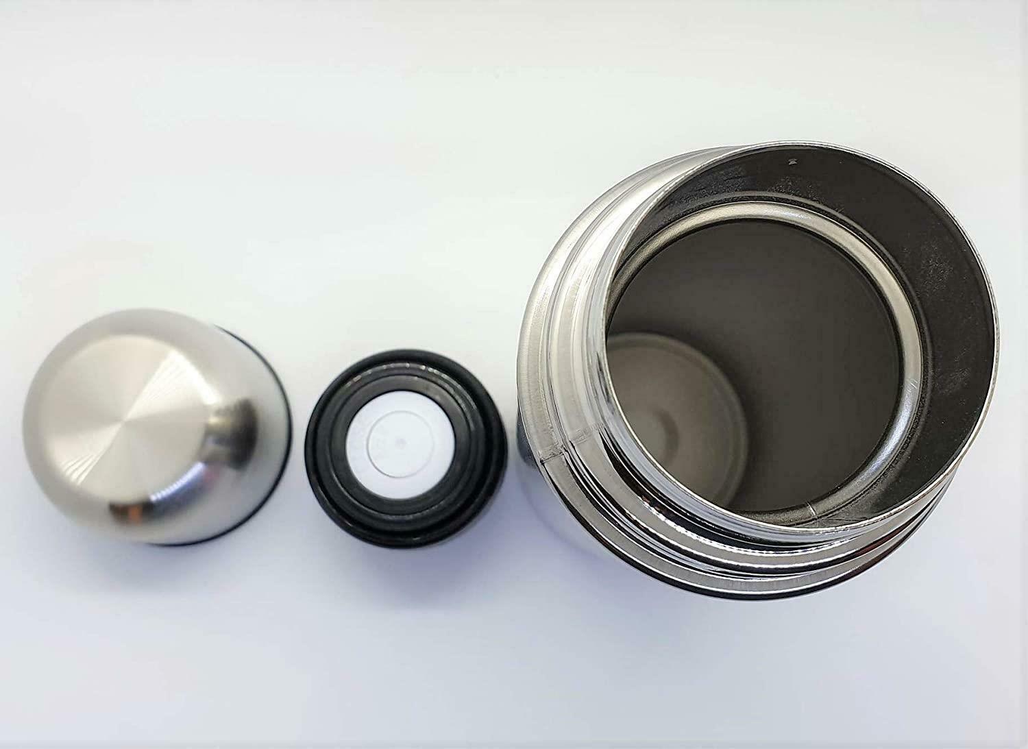 High Grade 18/8 Stainless Steel Vacuum Flask Silver Insulated Thermos