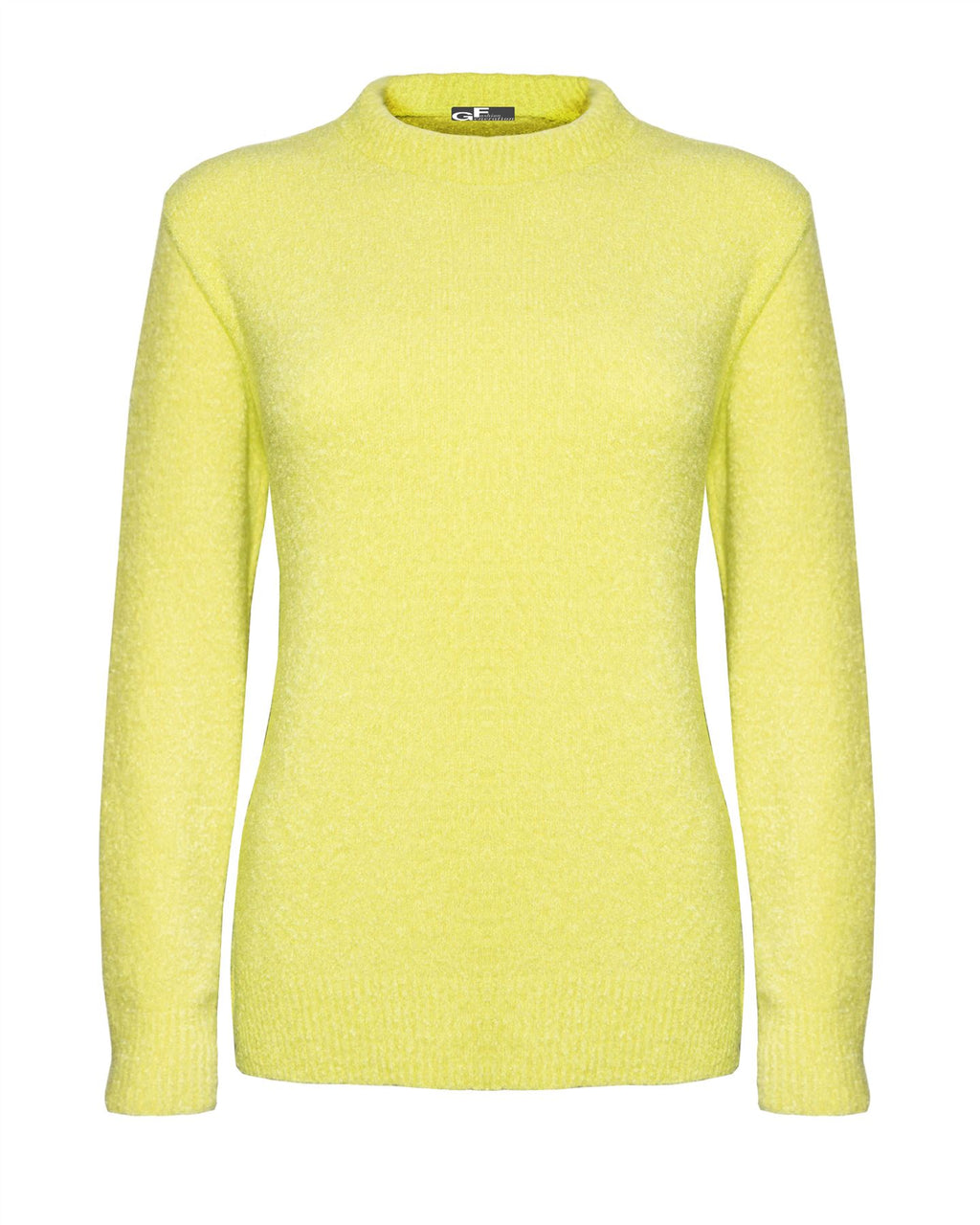 Crew Neck Soft touch women Jumper Yellow