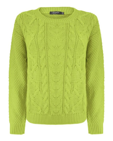 Women Cable Knit Jumper