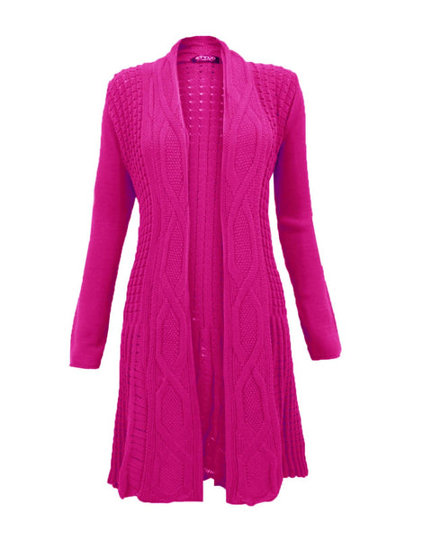 Women's Knitted Boyfriend Open Front Cardigan