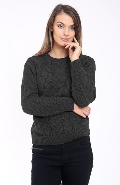 Women Cable Knit Jumper