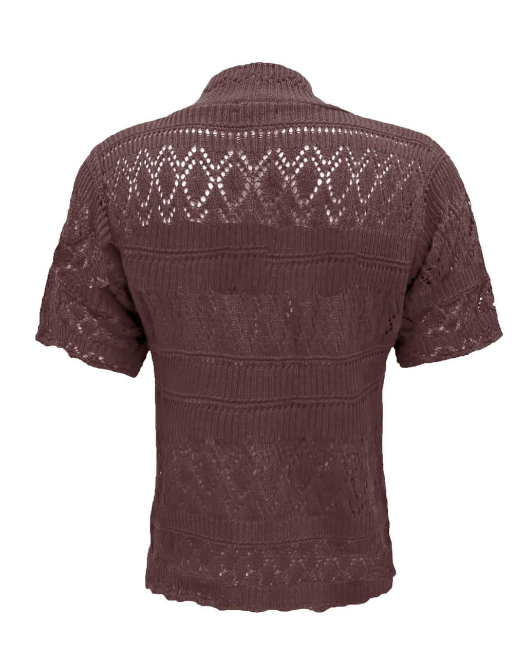 New Ladies Crochet Knitted Bolero Shrug Cardigan Womens Cropped Dress Top 8-14