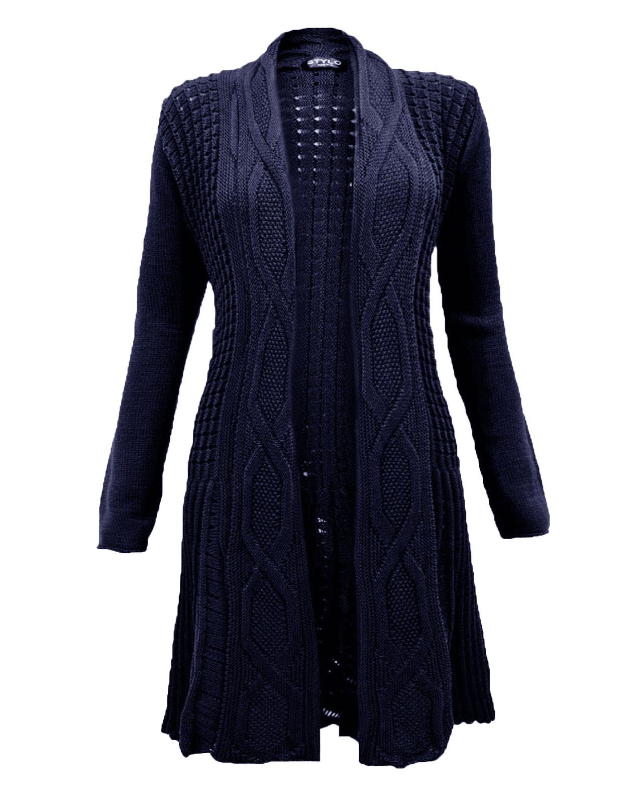 Women's Knitted Boyfriend Open Front Cardigan