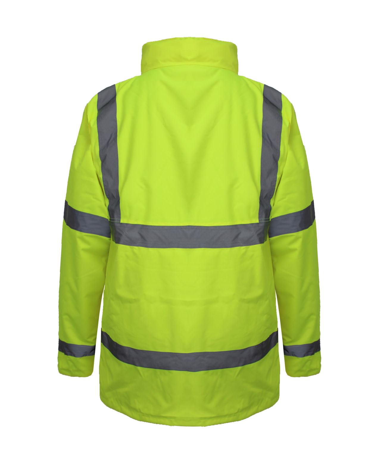 HI VIZ VISIBILITY WATERPROOF BOMBER JACKET STANDARD PARKA SAFETY WORK COAT 8-20