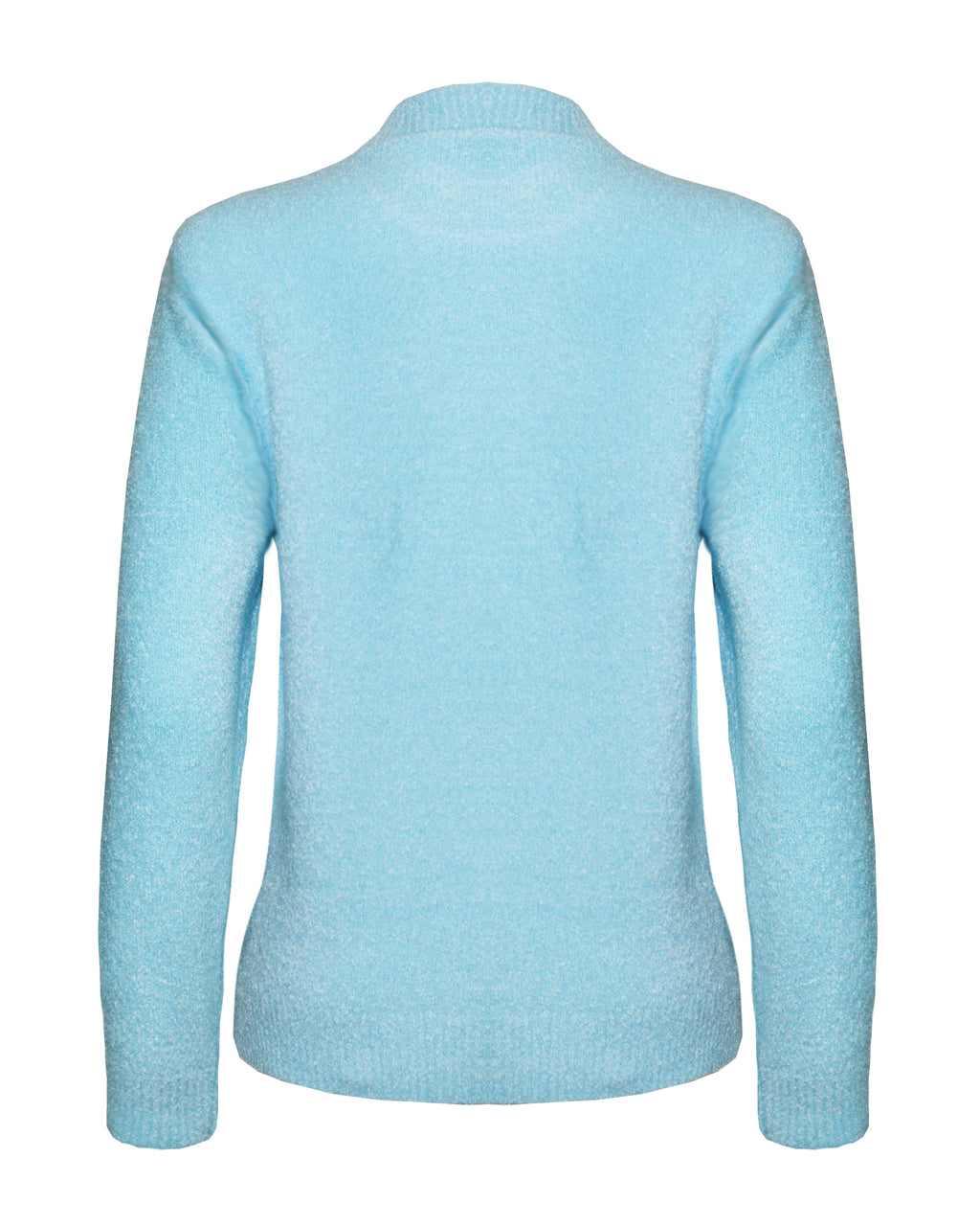 Crew Neck Soft touch women Jumper Aqua