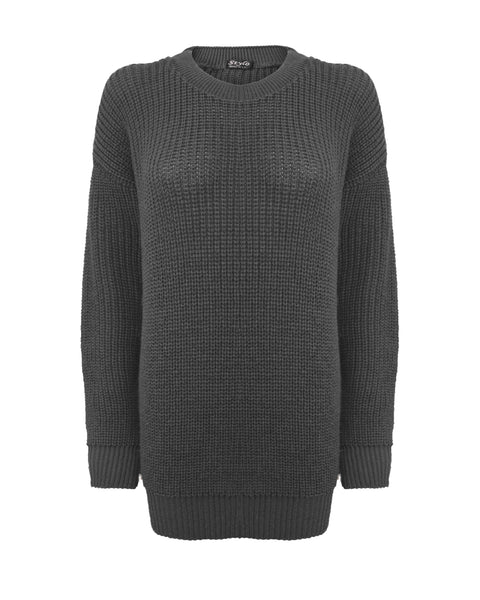 Charcoal Grey Baggy Jumper