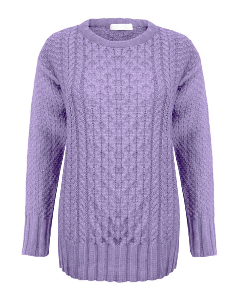 LADIES CABLE KNIT JUMPER