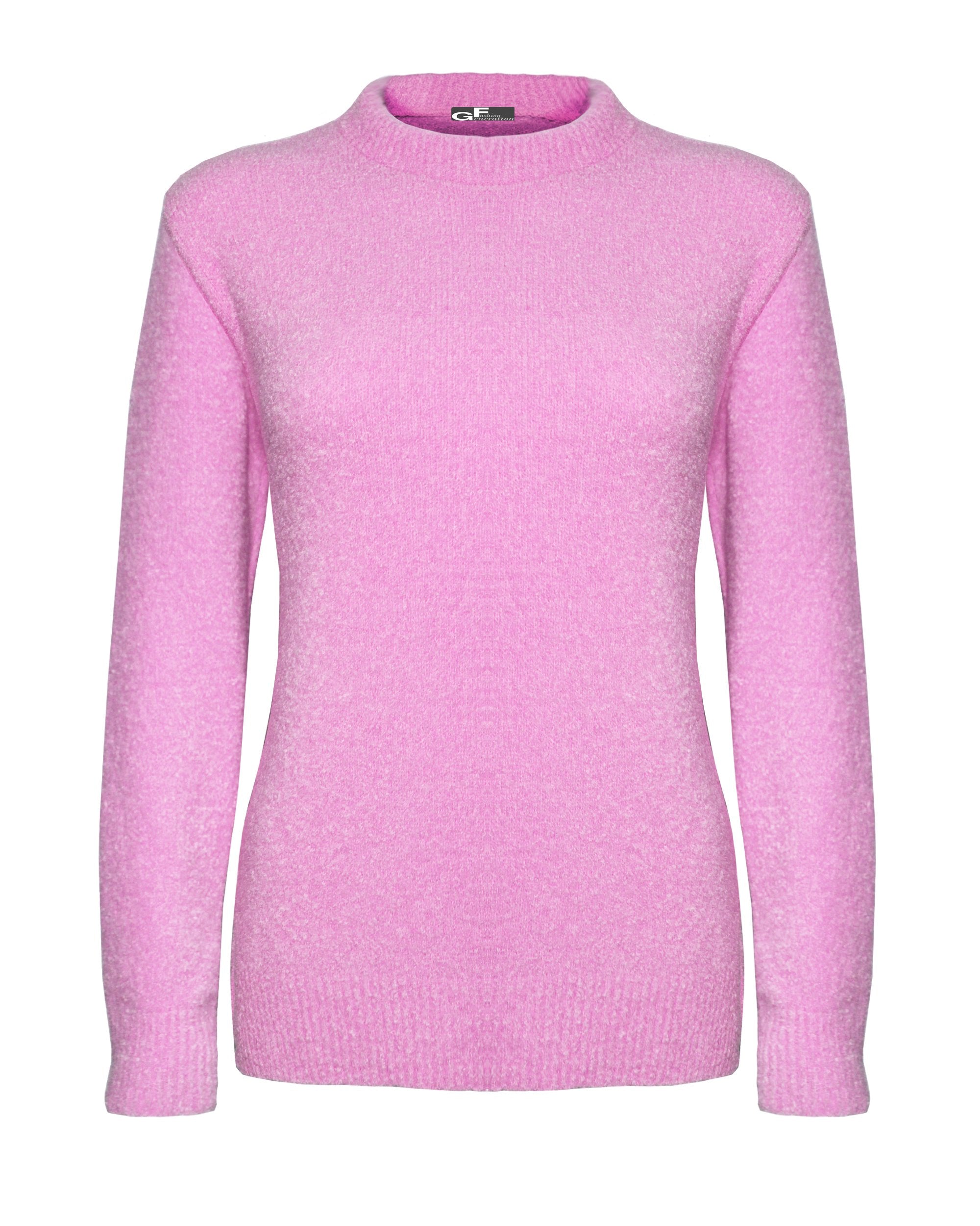 Hot Pink Soft Touch Knitted Jumper for Women