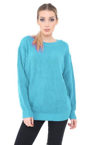 Turquoise Baggy Jumper
