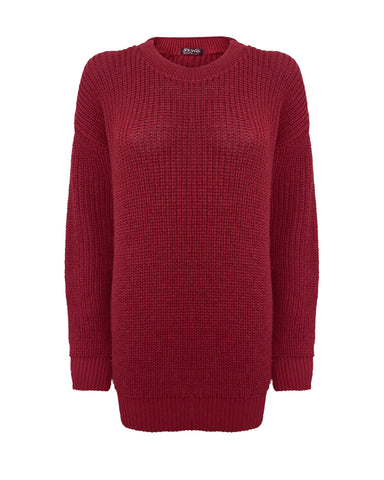 Wine Baggy Jumper