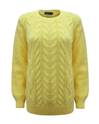 Women Cable Knit Jumper