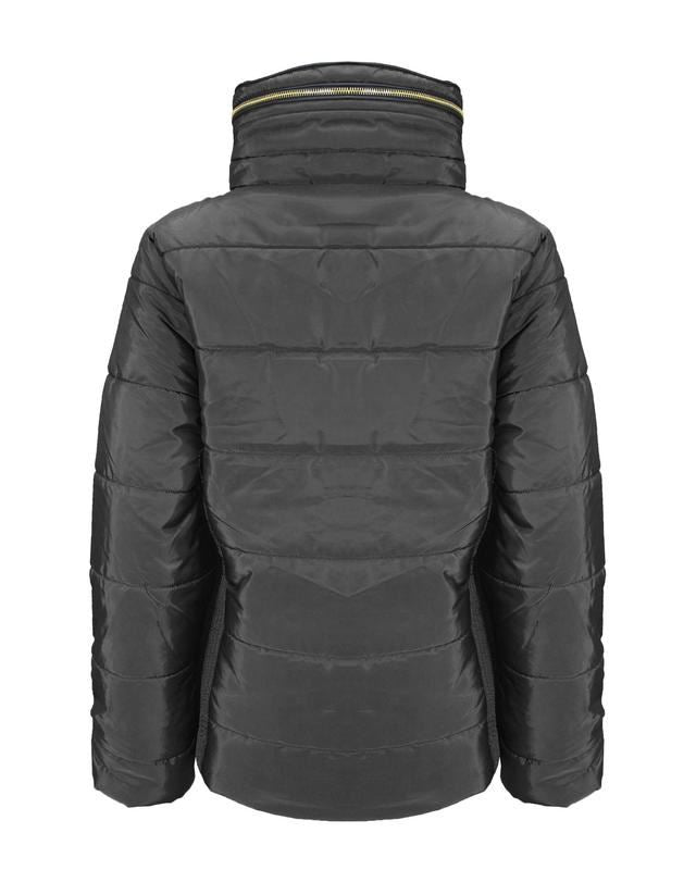 New Ladies Women Concealed Hooded Long Sleeve Quilted Padded Bubble Jacket Coat