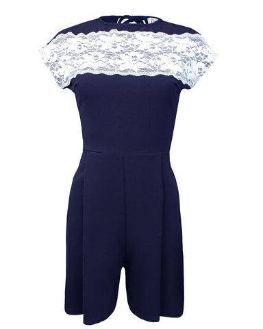 New Ladies Celebrity Lace Playsuit Evening Party Women Dress Jumpsuit 8 10 12 14
