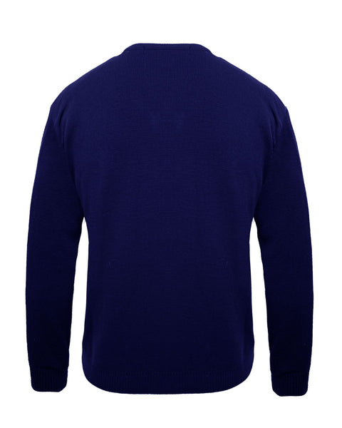 Mens Knitted V Neck Jumper