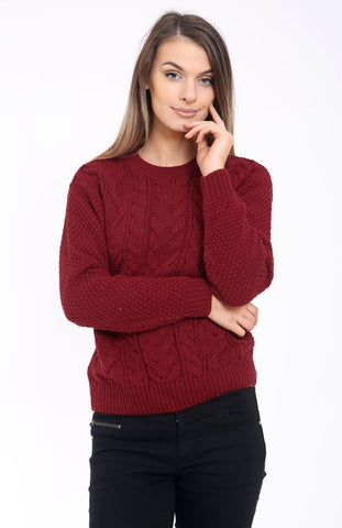 Women Cable Knit Jumper