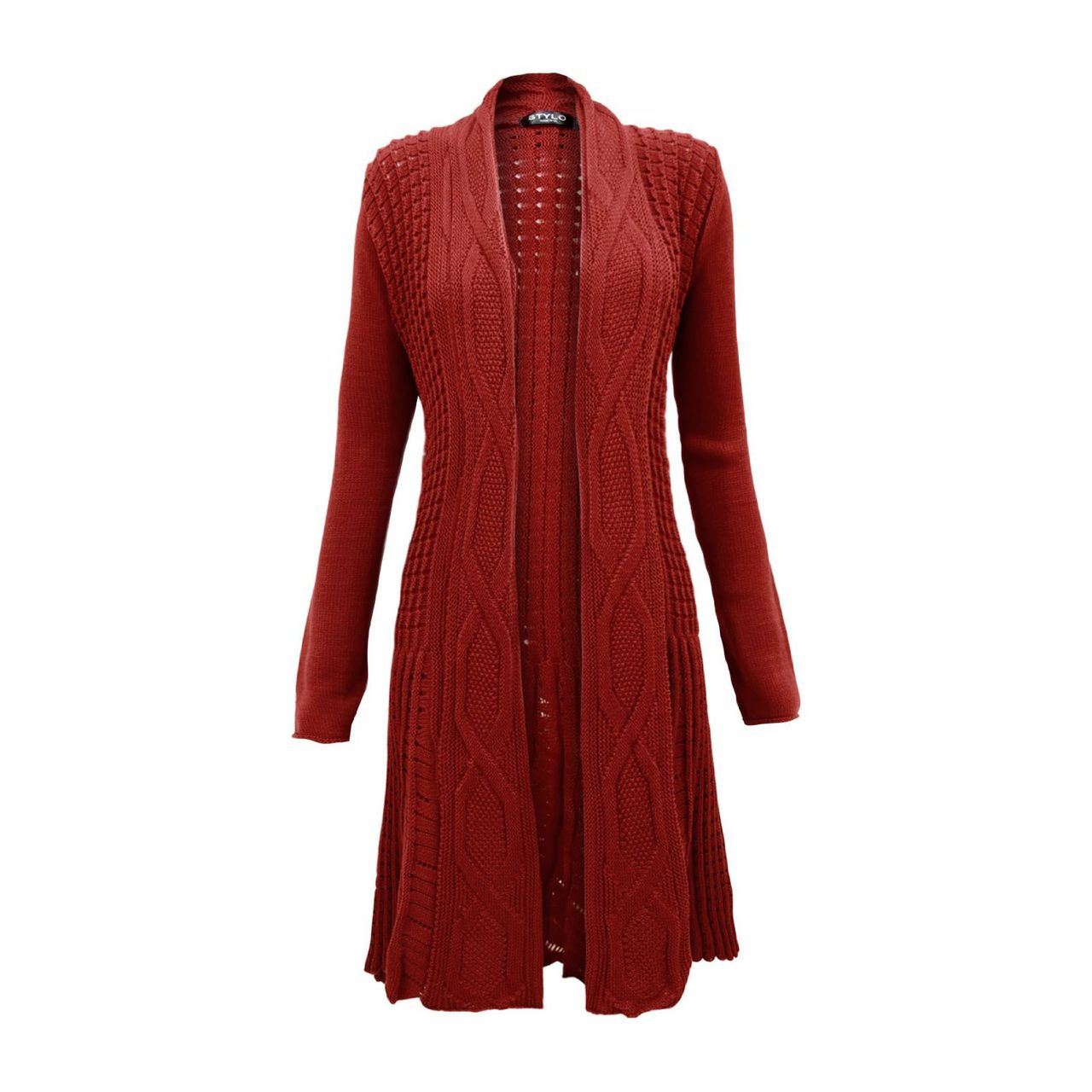 Women's Knitted Boyfriend Open Front Cardigan