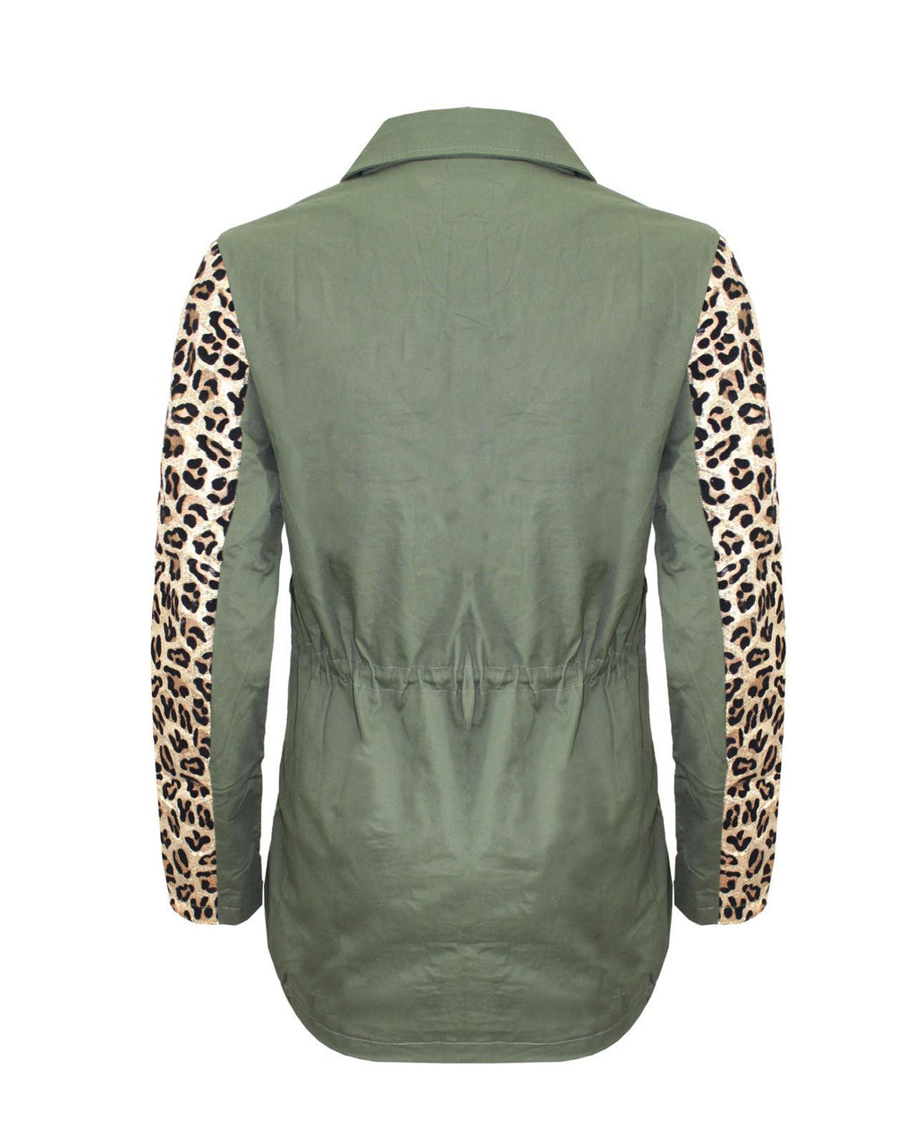 New Ladies Womens Embroidered Long Sleeve Collared Zip Up Parka Coat Jacket 8-16