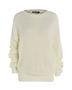 Cream Baggy Jumper