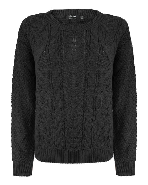 Women Cable Knit Jumper