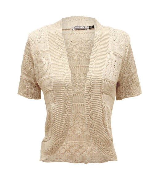 Ladies Crochet Knitted Bolero Shrug Cardigan