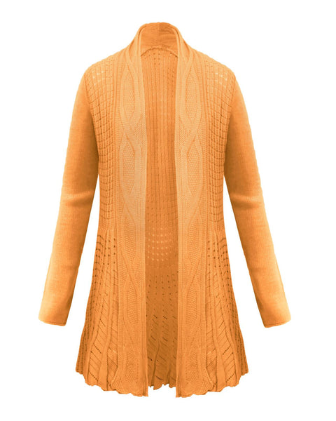 Women's Knitted Boyfriend Open Front Cardigan