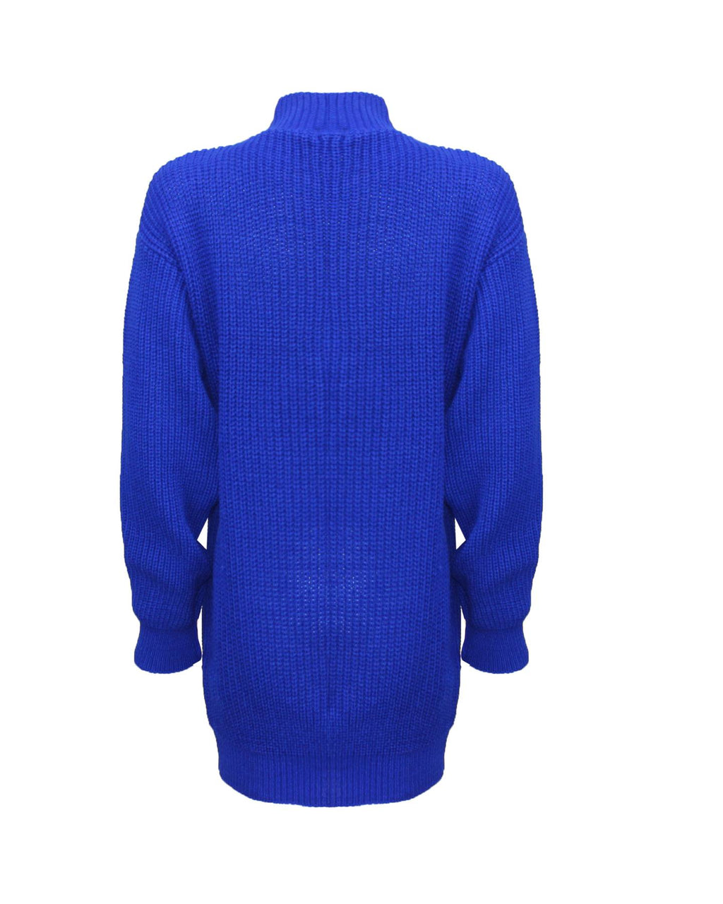 New Ladies Women Knitted Long Sleeve Choker Neck Colour Jumper Top Sweater 8-18