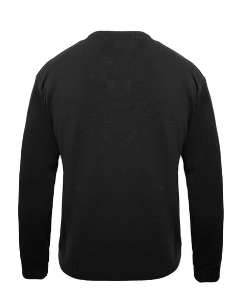 Mens Knitted V Neck Jumper