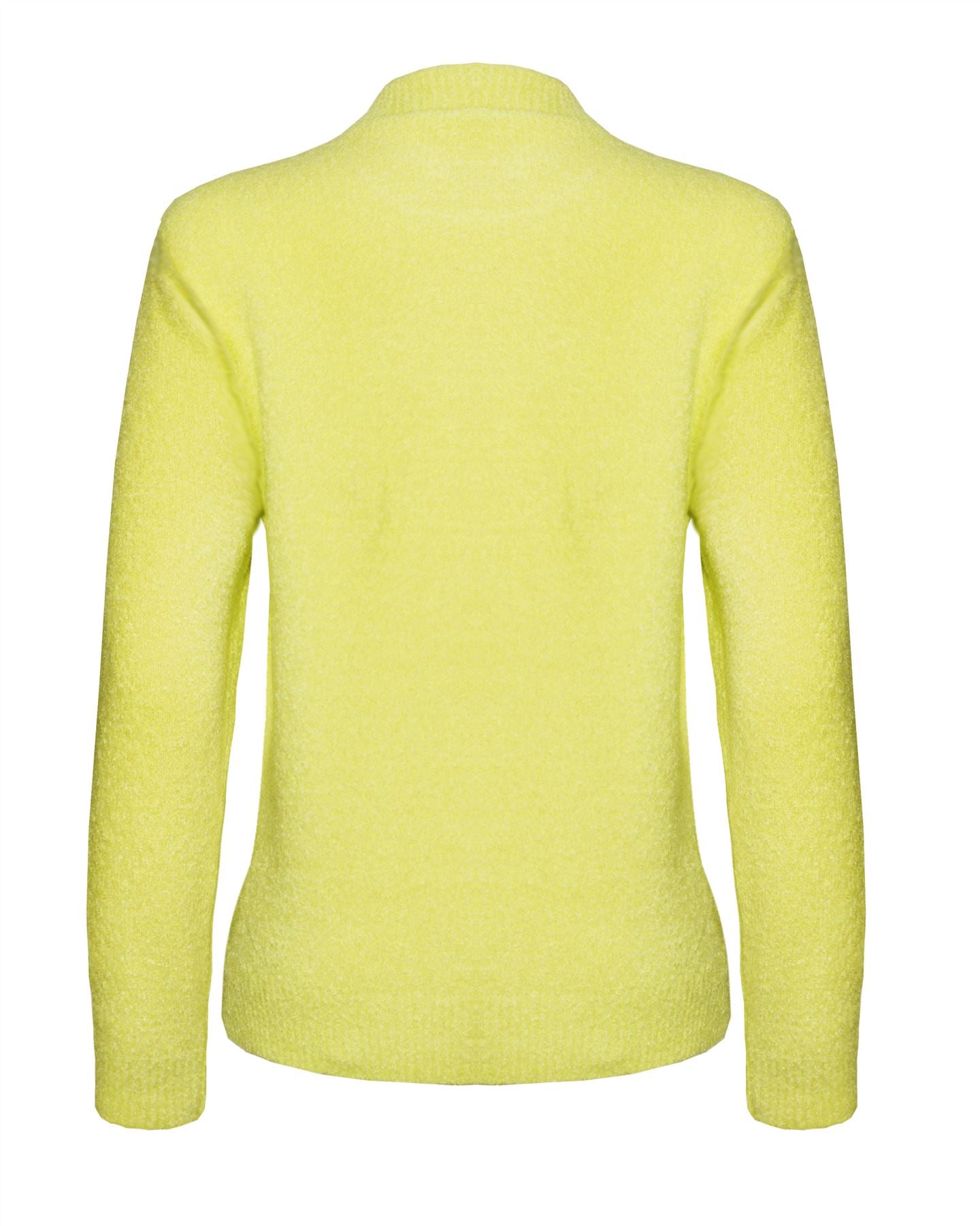 Crew Neck Soft touch women Jumper Yellow
